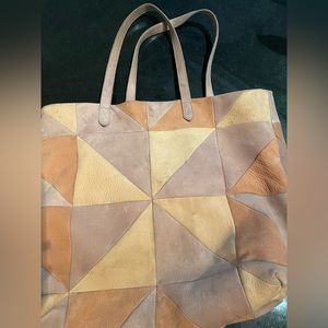 Madewell patchwork transport tote